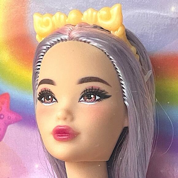 NRFB Barbie Dreamtopia Mermaid Doll Odile Purple Hair 2023 Mattel HRR06 OOAK - Picture 2 of 5